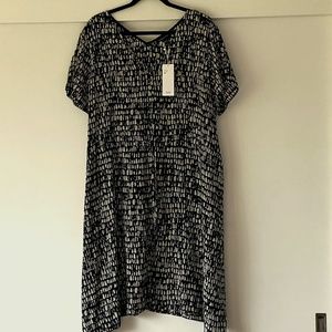 Eileen Fisher Seraglio Printed 100% silk dress XL